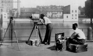 Dreharbeiten Firma Klangfilm 1933
