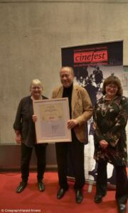 Cinefest Willy Haas Preistraeger Zimmermann und Jury Jespersen und Hartmann