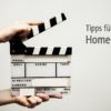 Filmklappe. Schriftzug