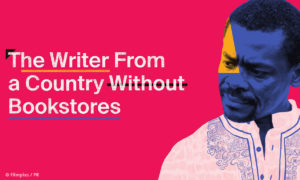 Plakat zu „Der Schriftsteller aus einem Land ohne Buchhandlungen“ © Filmpixs/PR