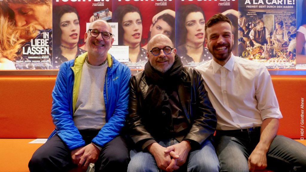 Produzenten Erik Winkler, Ümit Uludag und Goggo Gensch Delphi Stuttgart