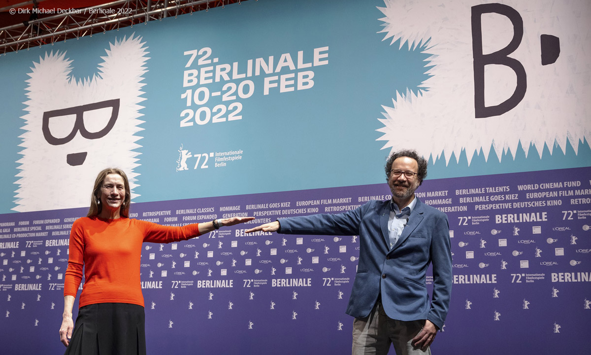 Berlinale 2022: Programmpräsentation von Mariette Rissenbeek und Carlo Chatrian (Foto: Dirk Michael Deckbar)
