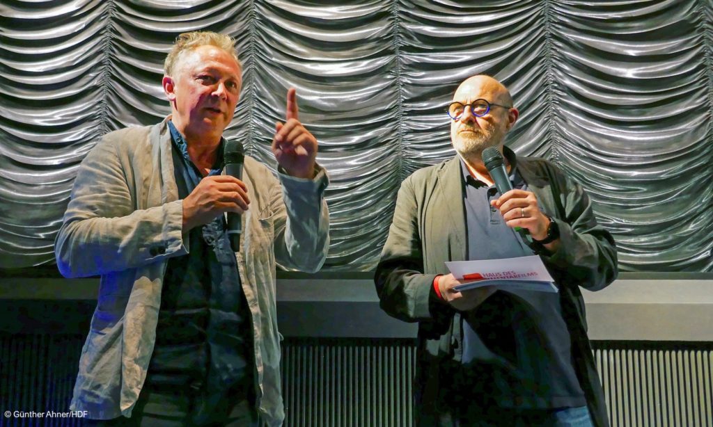 Stanislaw Mucha und Goggo Gensch beim Filmgespräch