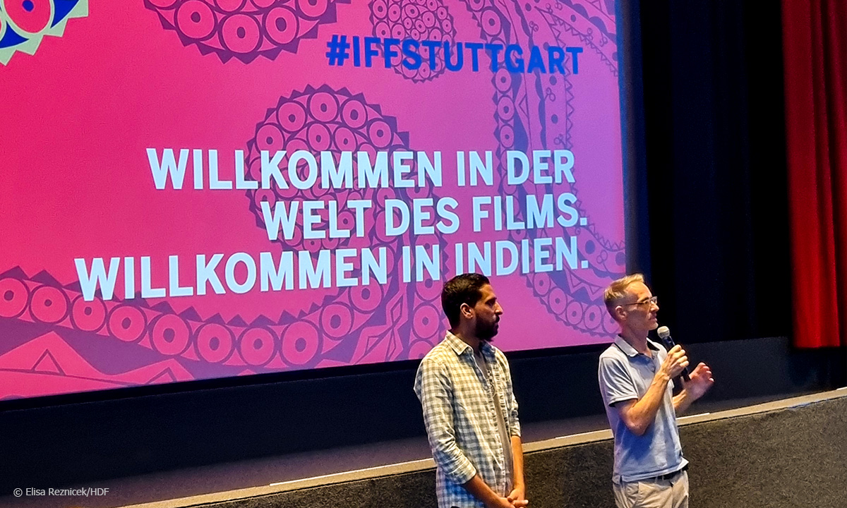 Filmtalk zu „Writing With Fire“ beim Indischen Filmfestival Stuttgart © Elisa Reznicek/HDF
